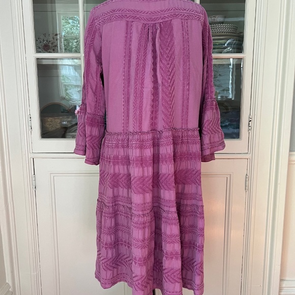 Devotion Twins Ella Dress, Small, Silk/Cotton Embroidered, Greek Designed - Picture 7 of 10